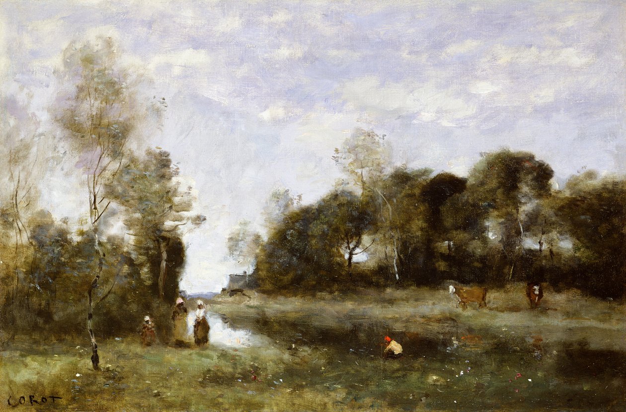 Souvenir fra Bresle ved Incheville af Jean Baptiste Camille Corot