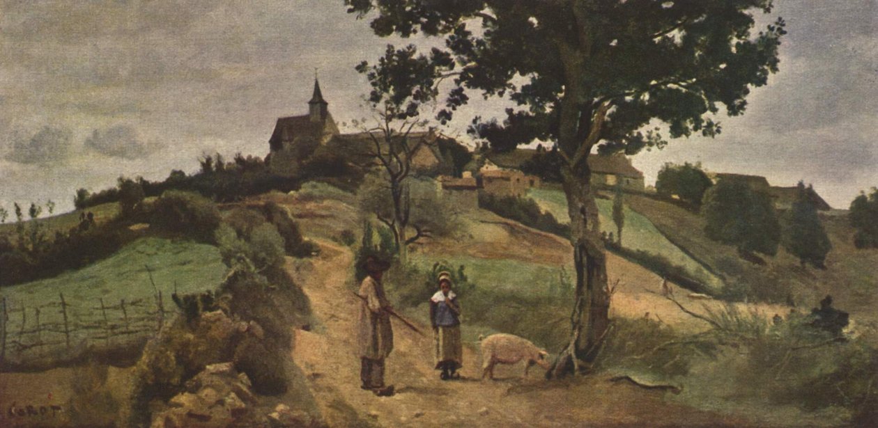 St-André-en-Morvan af Jean Baptiste Camille Corot