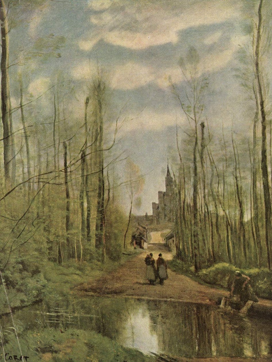 Kirken i Marissel af Jean Baptiste Camille Corot