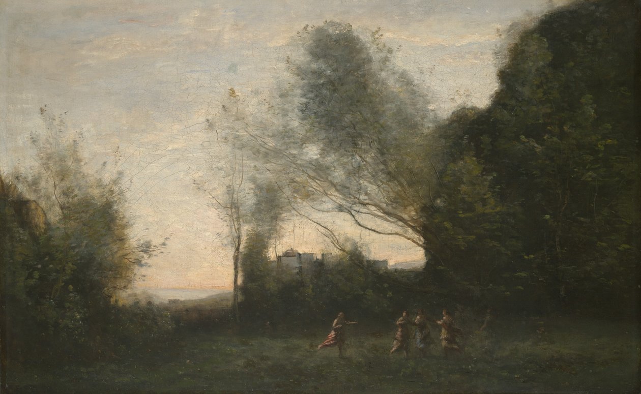 Nymfernes dans, 1865-70 af Jean Baptiste Camille Corot