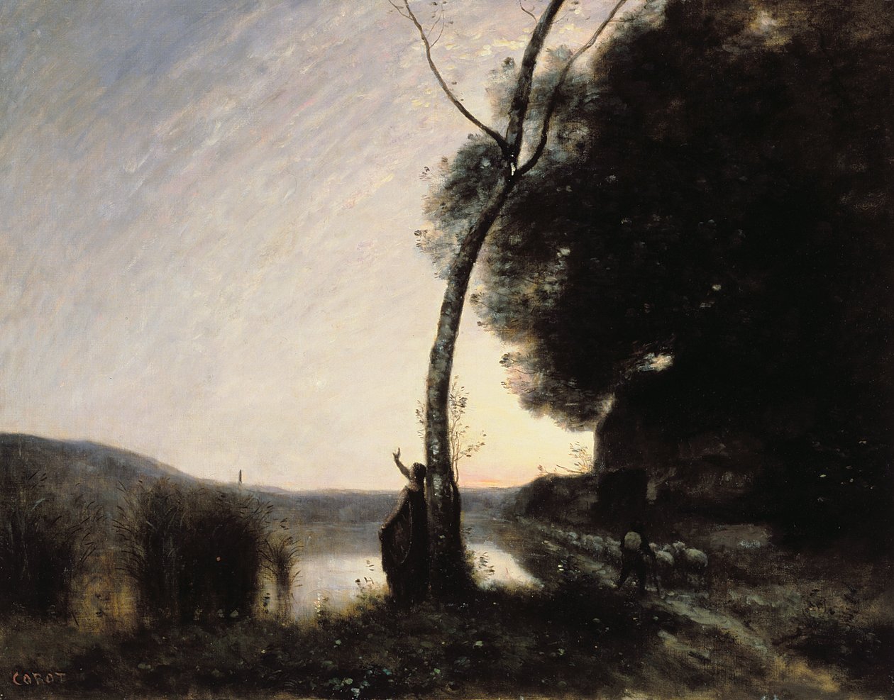 Aftenstjernen, 1864 af Jean Baptiste Camille Corot