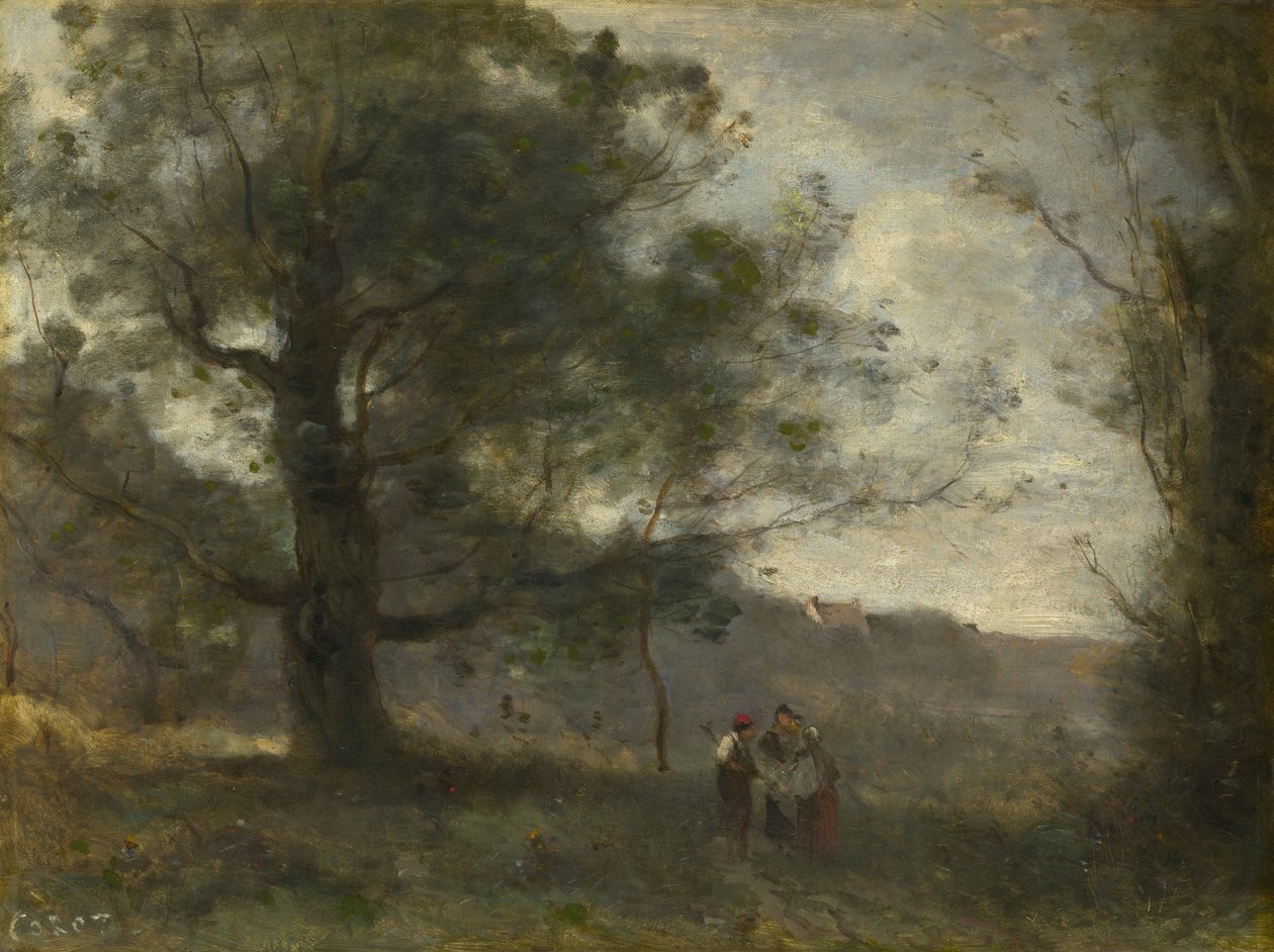 Egen i dalen af Jean Baptiste Camille Corot