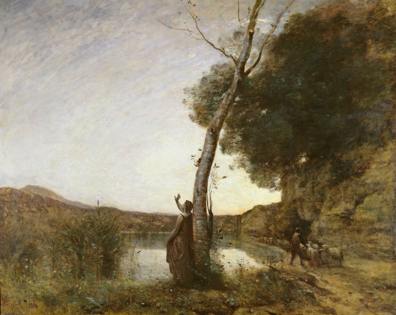 Hyrdens stjerne, 1864 af Jean Baptiste Camille Corot