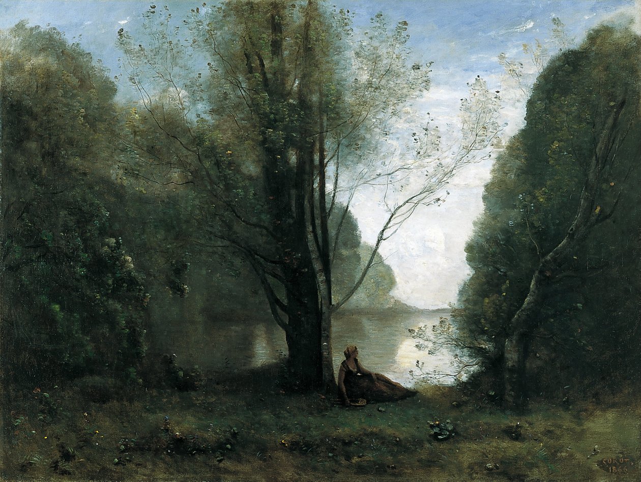 Ensomheden. Erindring om Vigen, Limousin af Jean Baptiste Camille Corot