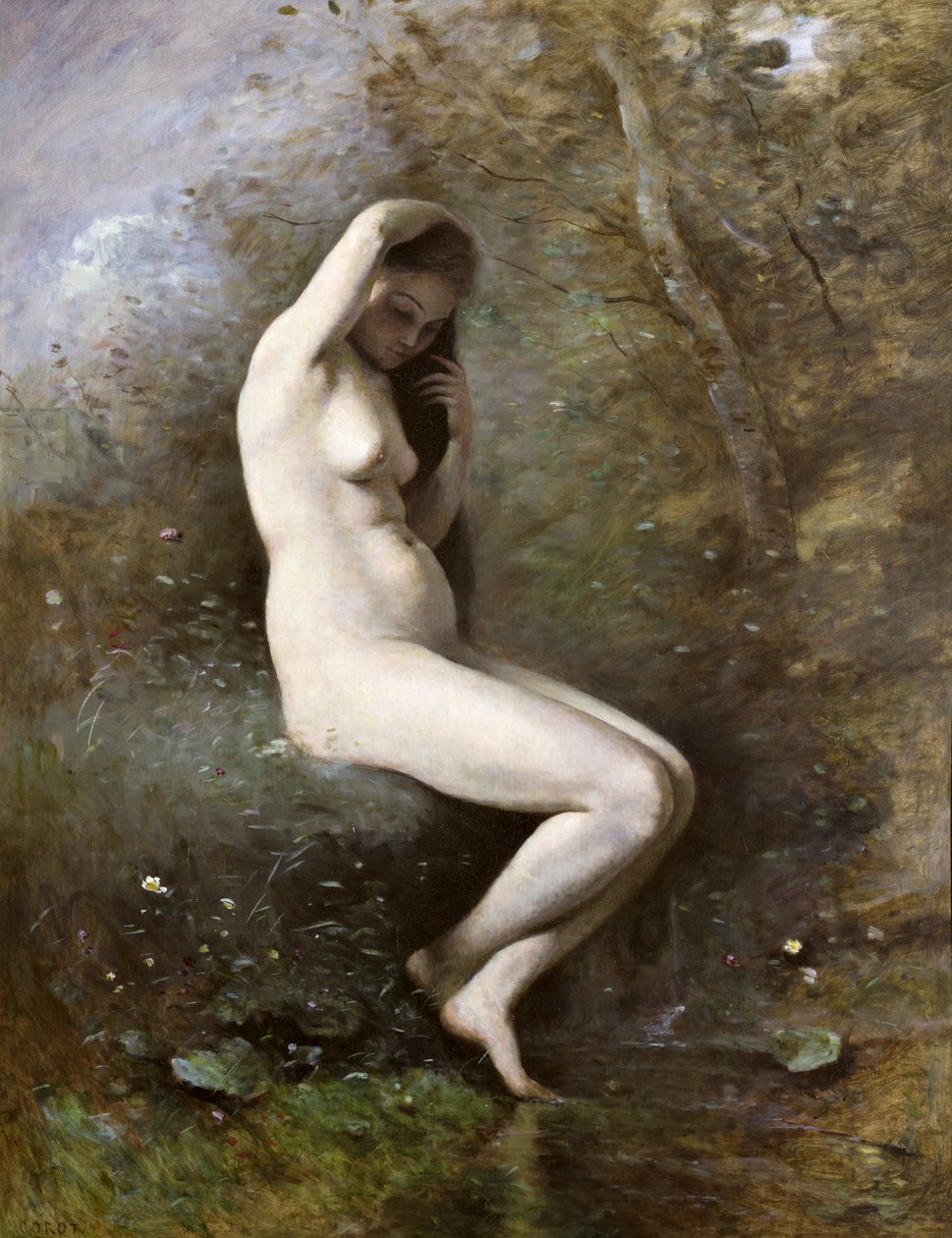 Venus badende, c.1873-74 af Jean Baptiste Camille Corot