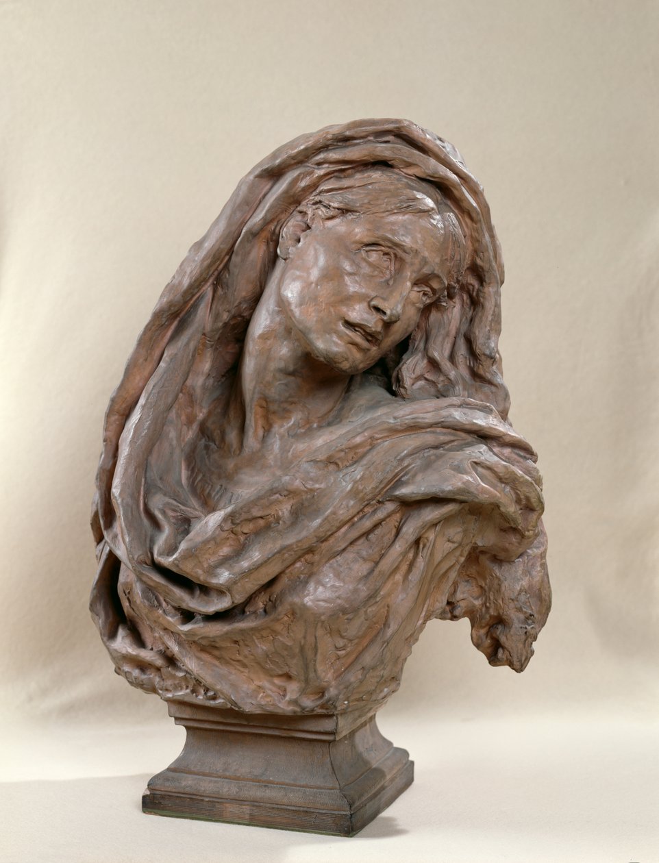 Mater Dolorosa, 1869-70 (terracotta) af Jean Baptiste Carpeaux