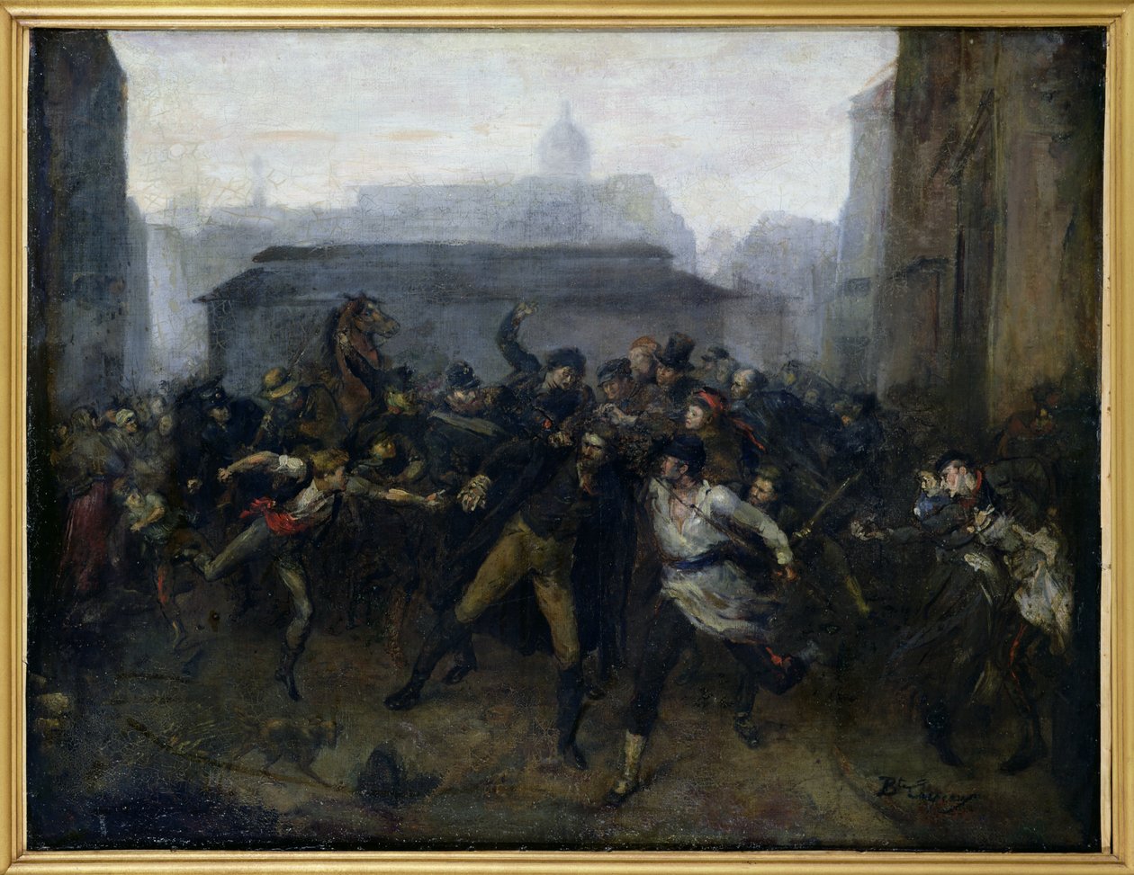 Spionen, episode af belejringen af Paris, 1871 af Jean Baptiste Carpeaux
