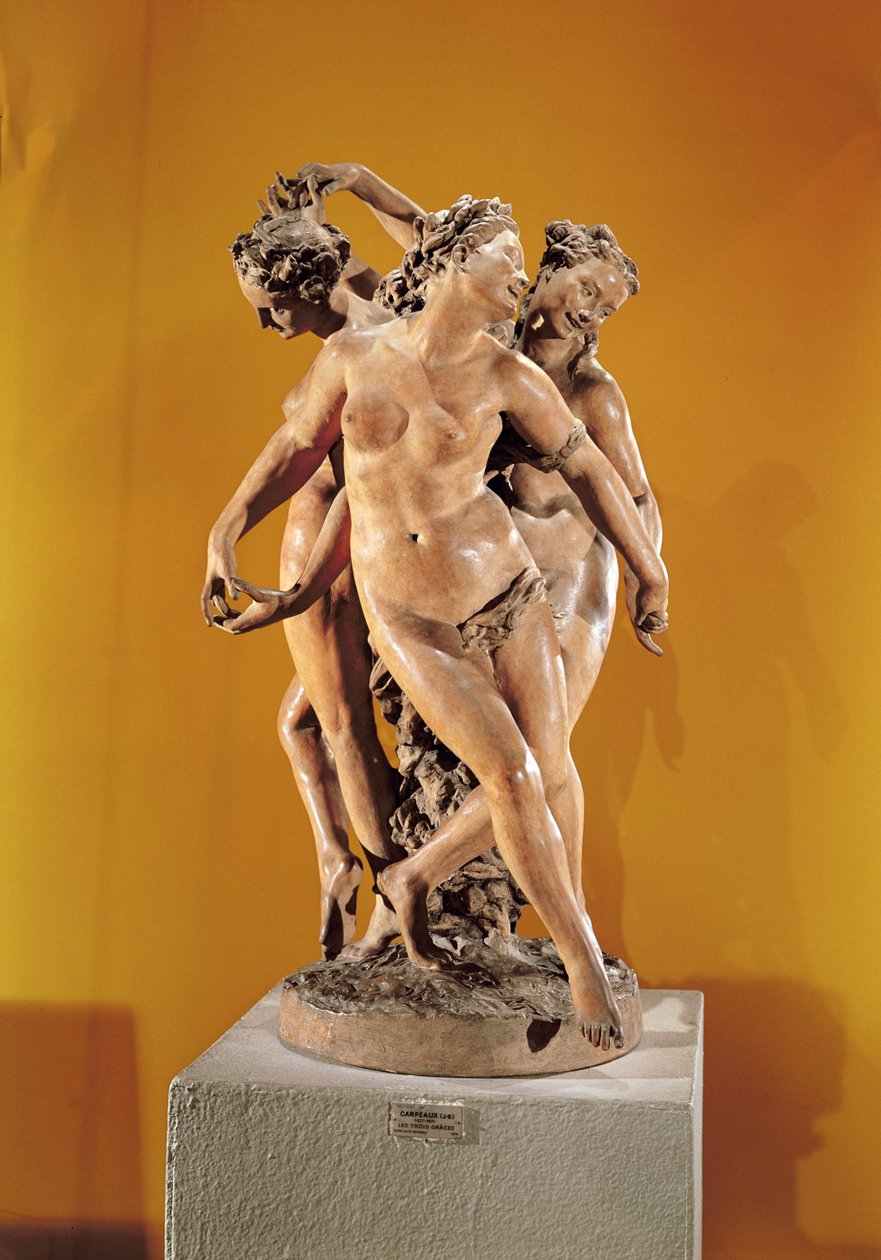 Three Graces (terracotta) af Jean Baptiste Carpeaux