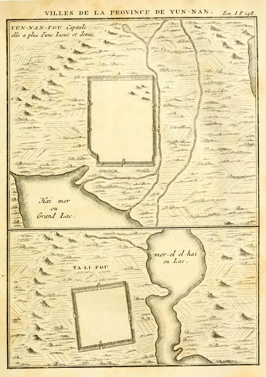 Byer i provinsen Yunnan af Jean Baptiste Du Halde