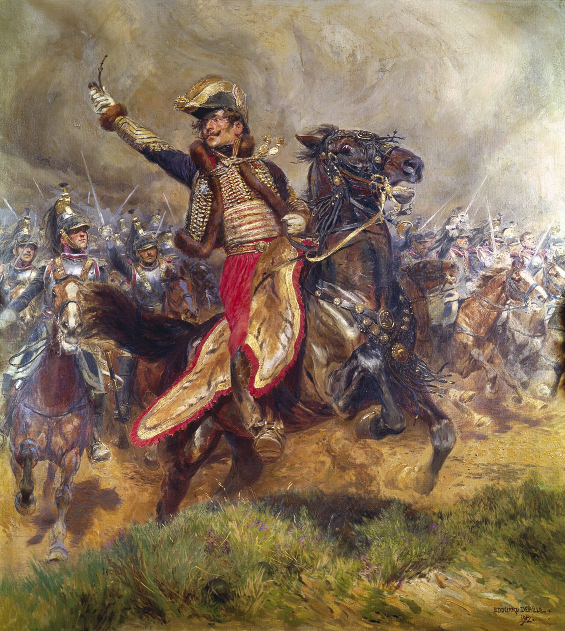 General Antoine-Charles-Louis Lasalle (1775-1809) 1912 af Jean Baptiste Edouard Detaille