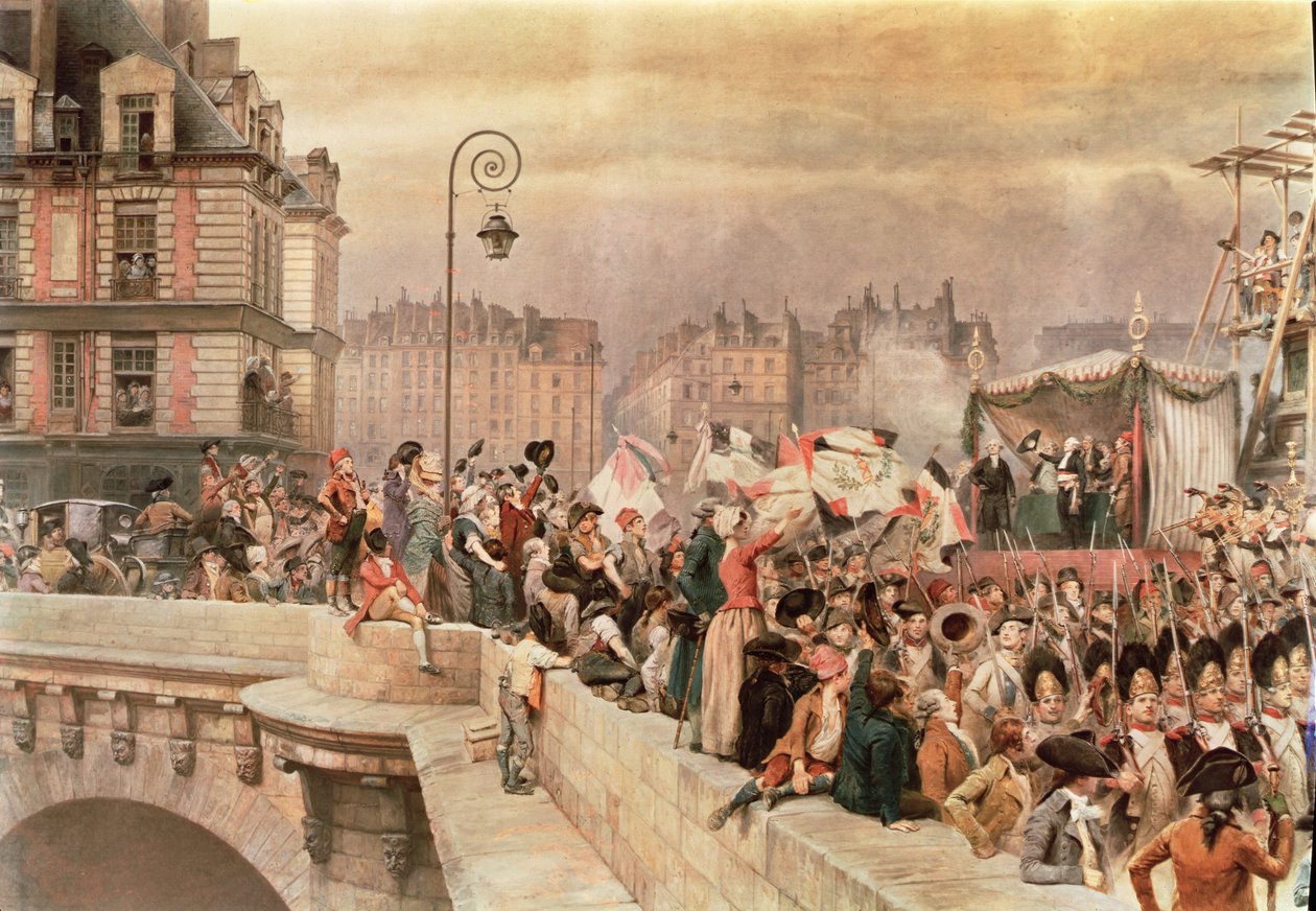 De frivilliges afgang 1792 (wc på papir 1907) af Jean Baptiste Edouard Detaille
