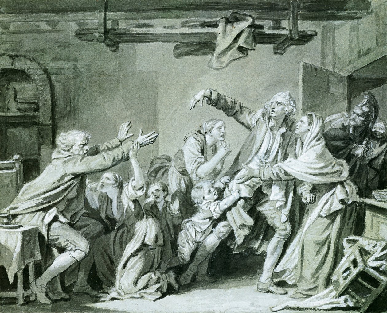A Father Curses hos Ungrateful Son, 1777 af Jean Baptiste Greuze