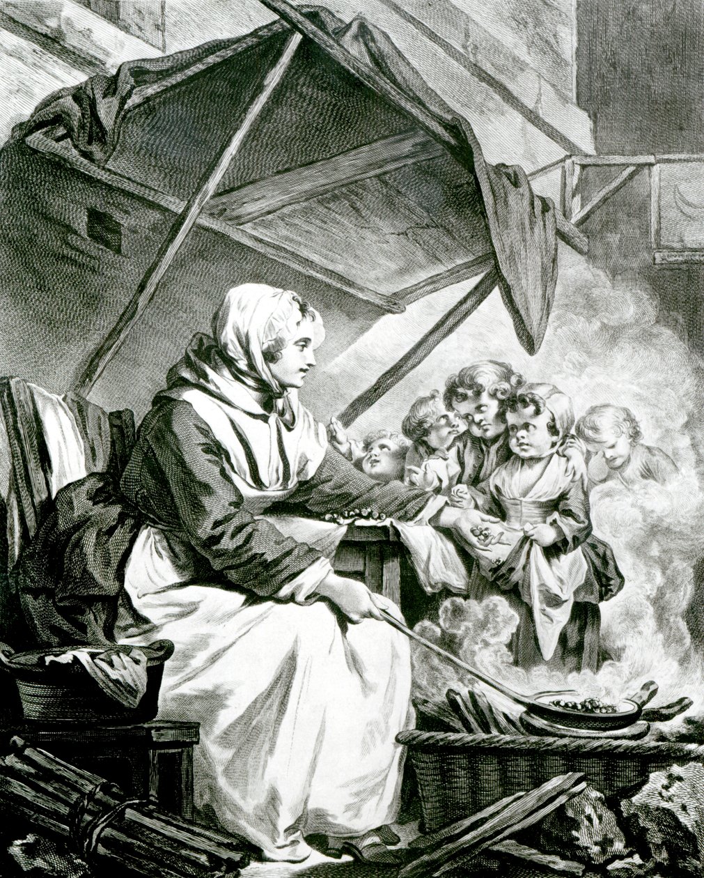 Forhandlinger om kastanjer af Jean-Baptiste Greuze