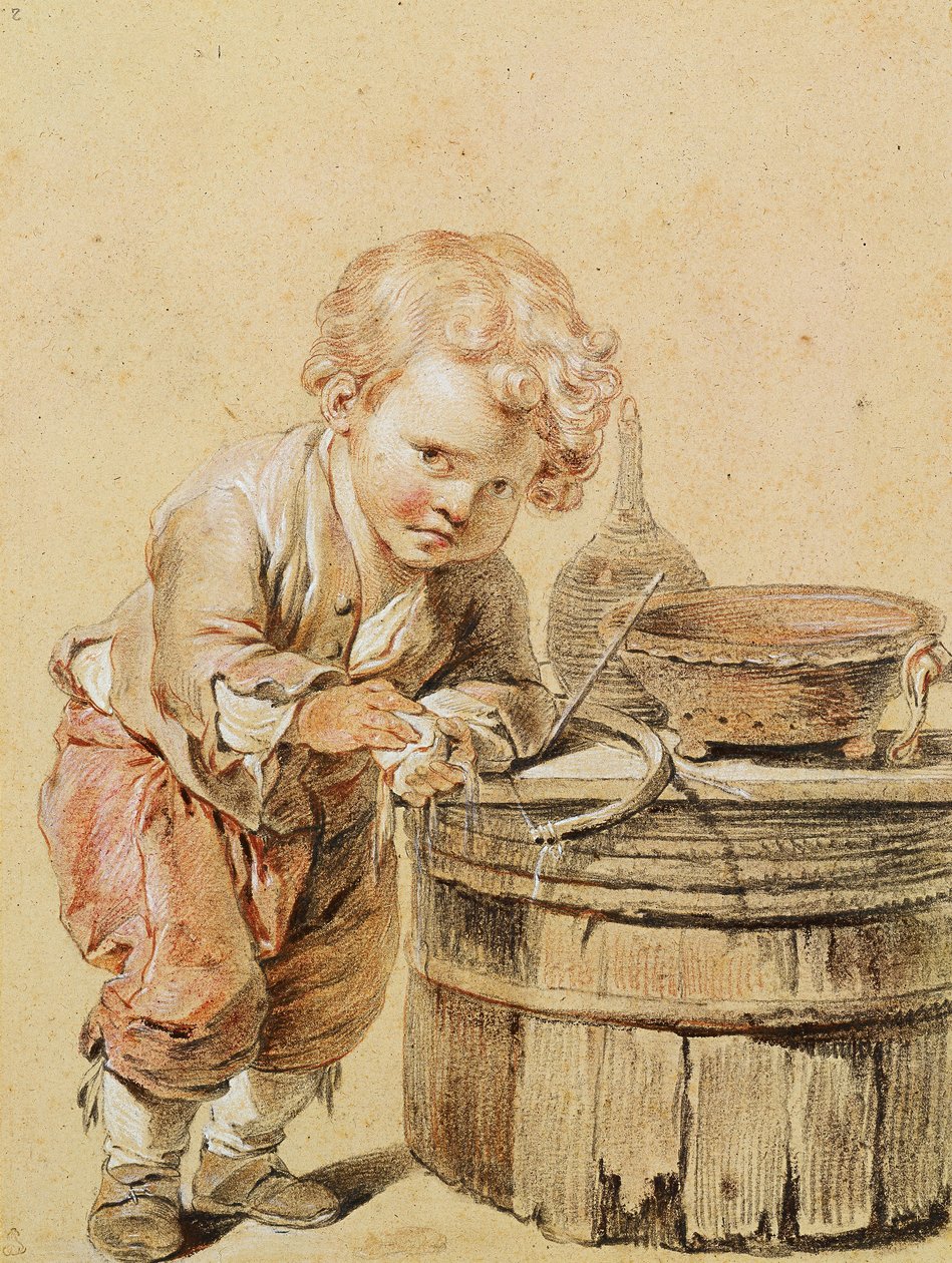 Dreng med et brudt æg, ca. 1756 af Jean Baptiste Greuze
