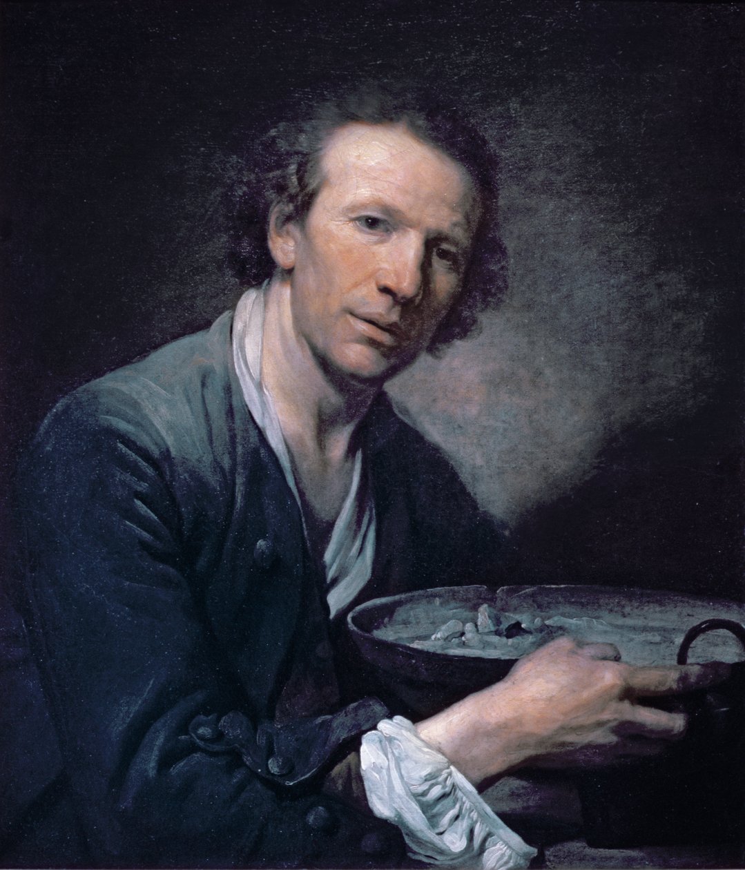 Joseph, en model fra Det Kongelige Akademi med en stegepande i hånden, 1755 af Jean Baptiste Greuze