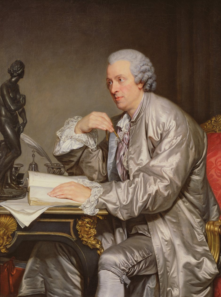 Portræt af Claude-Henri Watelet (1718-86) 1763-65 af Jean Baptiste Greuze