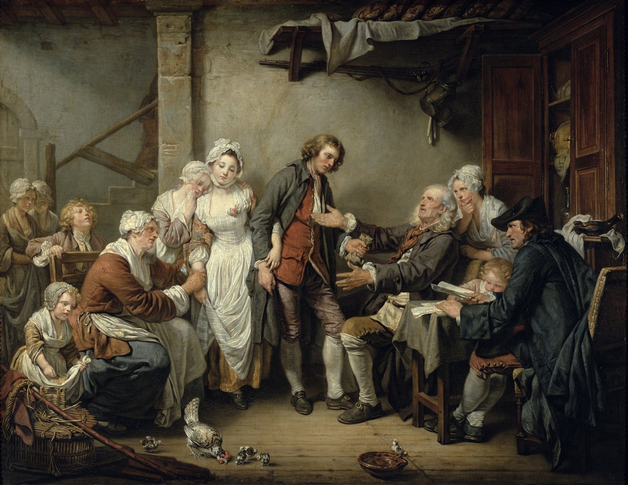 Landsbyaftalen, 1761 af Jean Baptiste Greuze