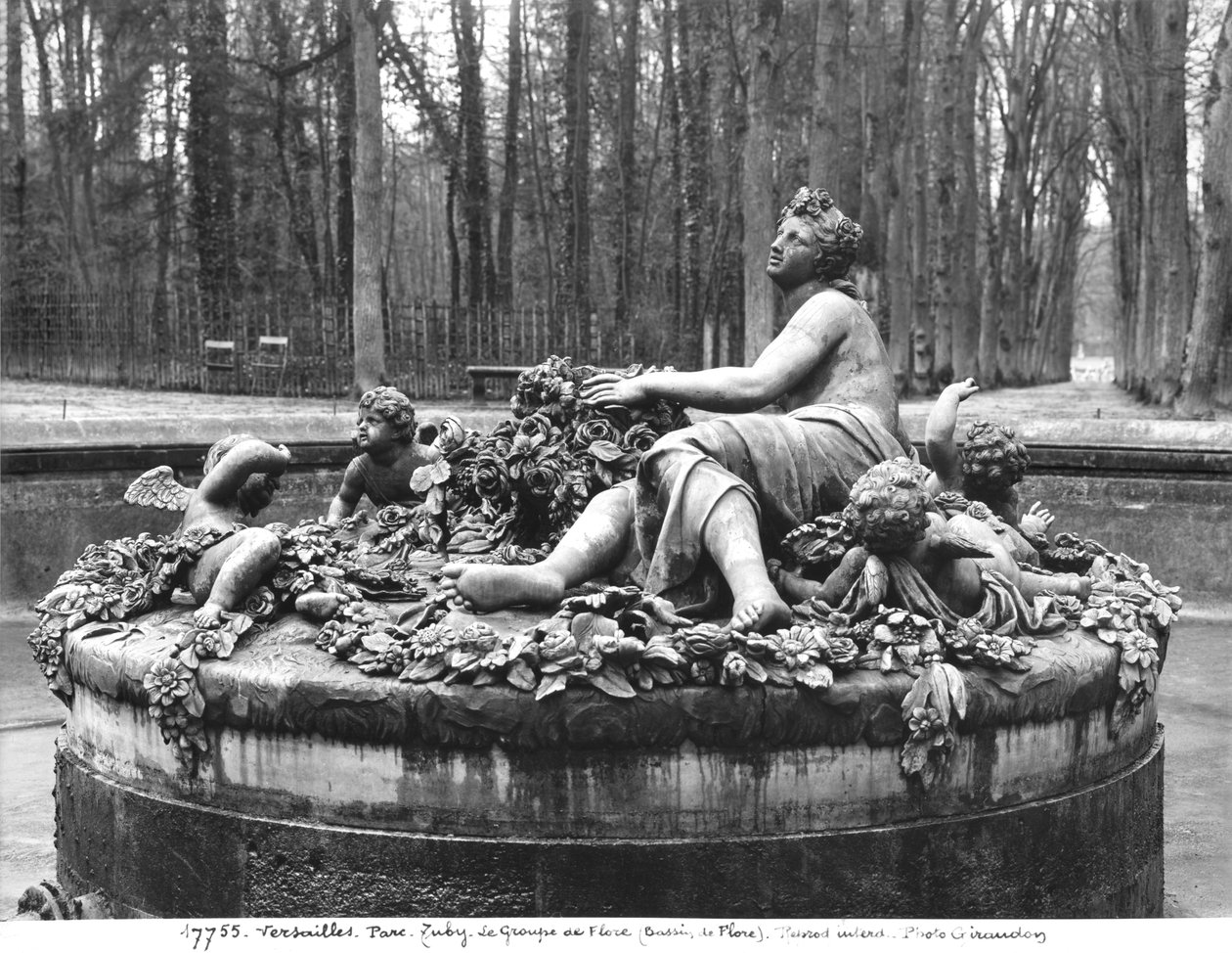 Floragruppe (se også 252766) (bronze) af Jean Baptiste I Tuby