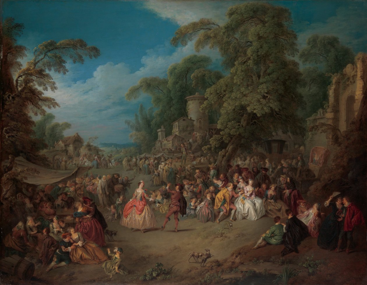 Messen i Bezons, ca. 1733 af Jean Baptiste Joseph Pater