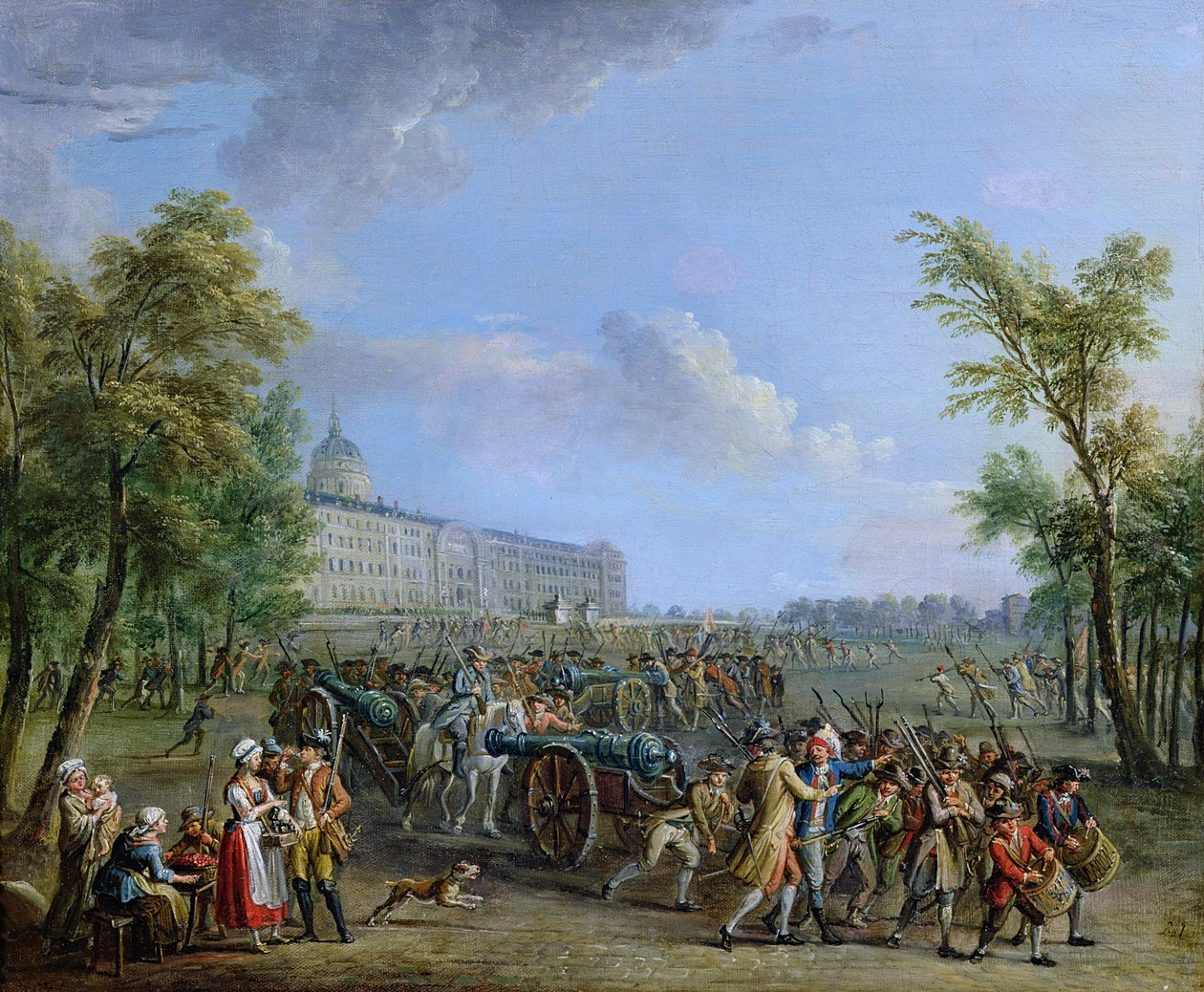 Invalidernes plyndring, 14. juli 1789 af Jean Baptiste Lallemand