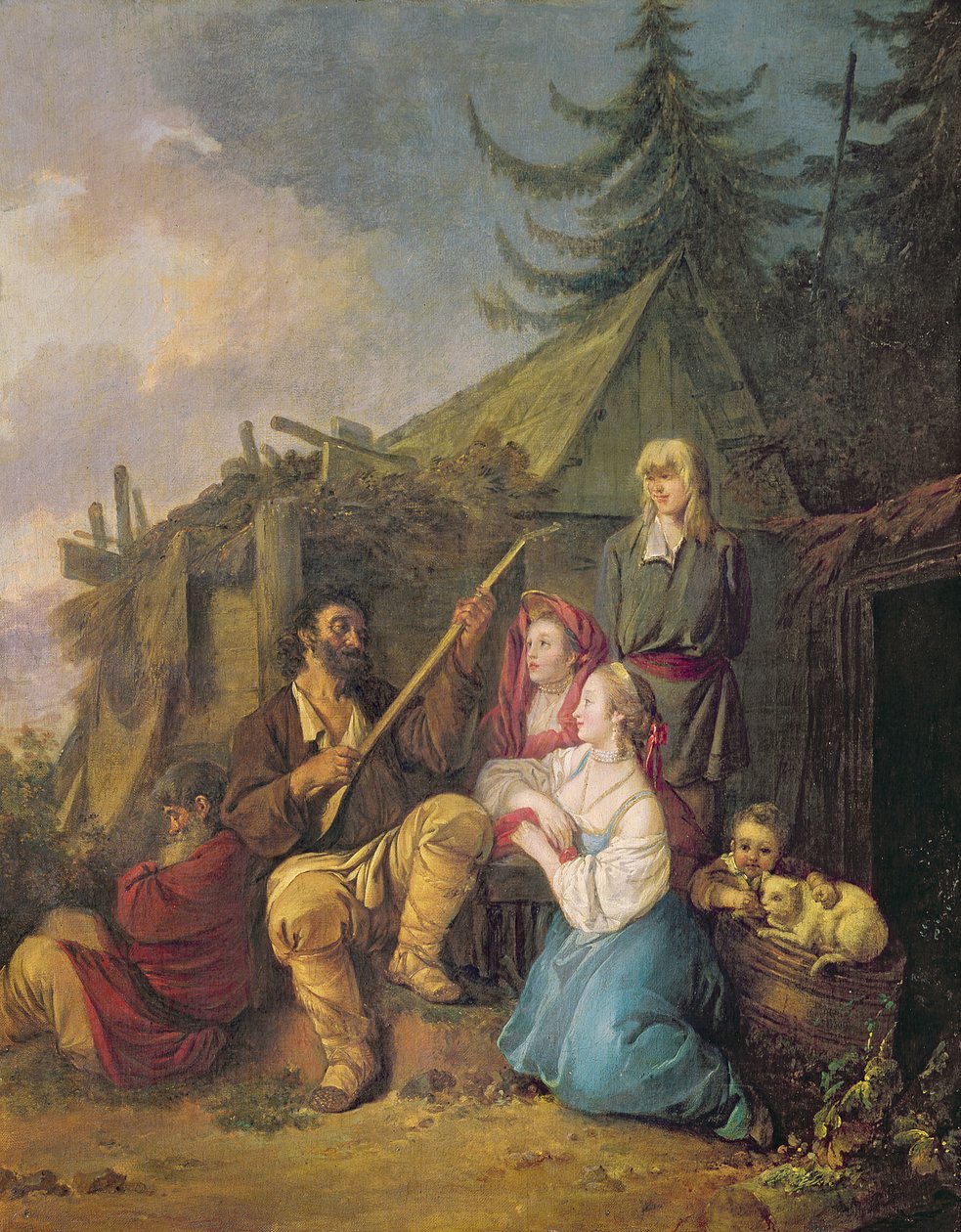 Balalajkaspilleren, 1764 af Jean Baptiste Le Prince