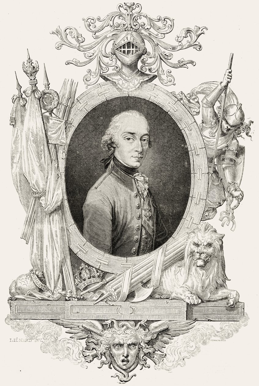 Portræt af Charles Edward Stuart (1720-88) den unge prætender, indgraveret af Stephane Pannemaker (1847-1930) af Jean Baptiste Lienard