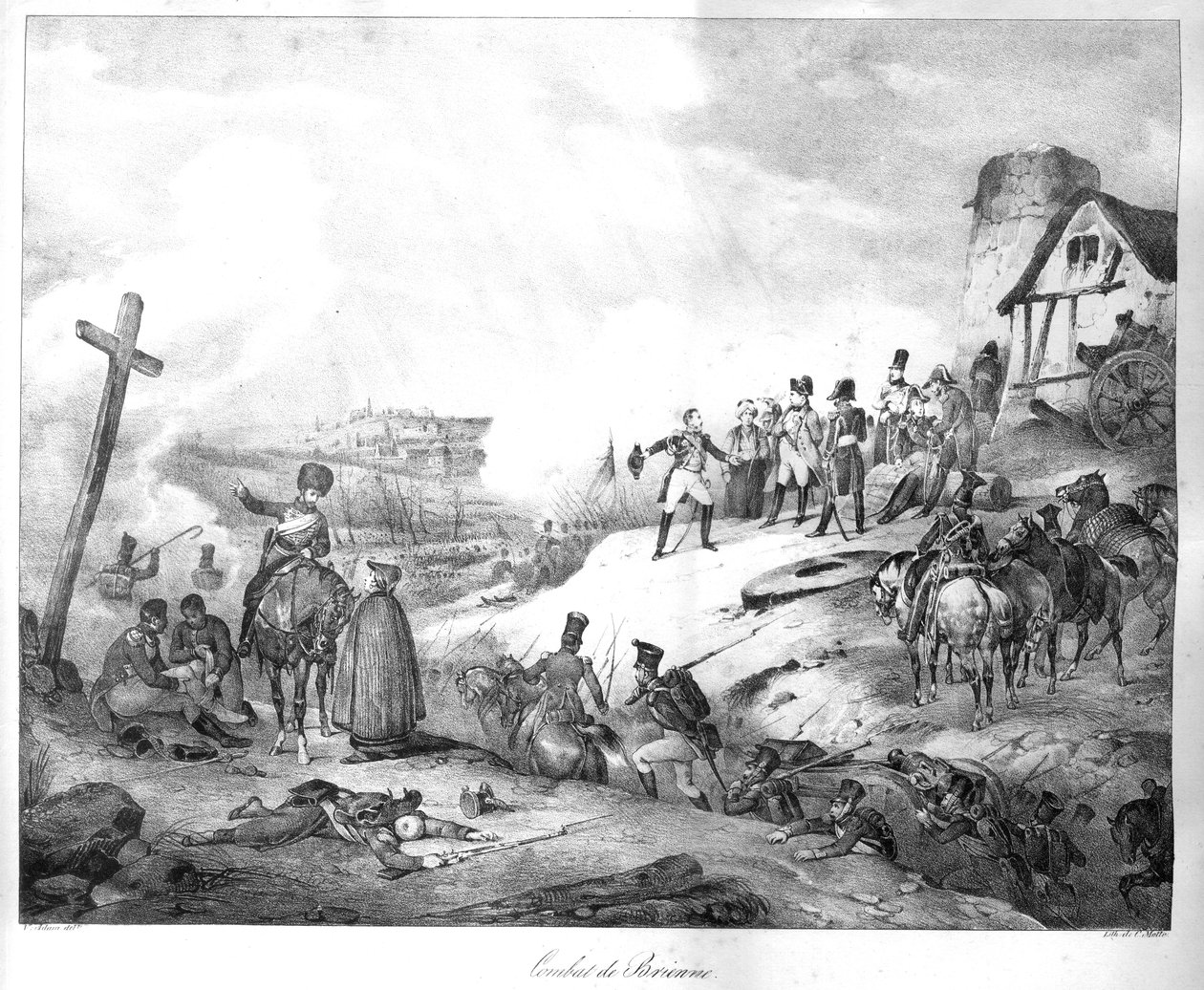 Scan af et litografi af Jean Baptiste Madou titel af Jean Baptiste Madou