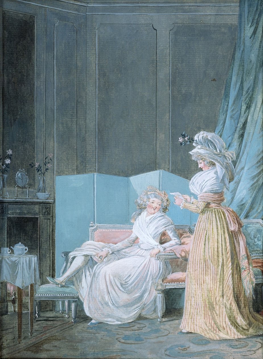 Læsning af brevet af Jean Baptiste Mallet