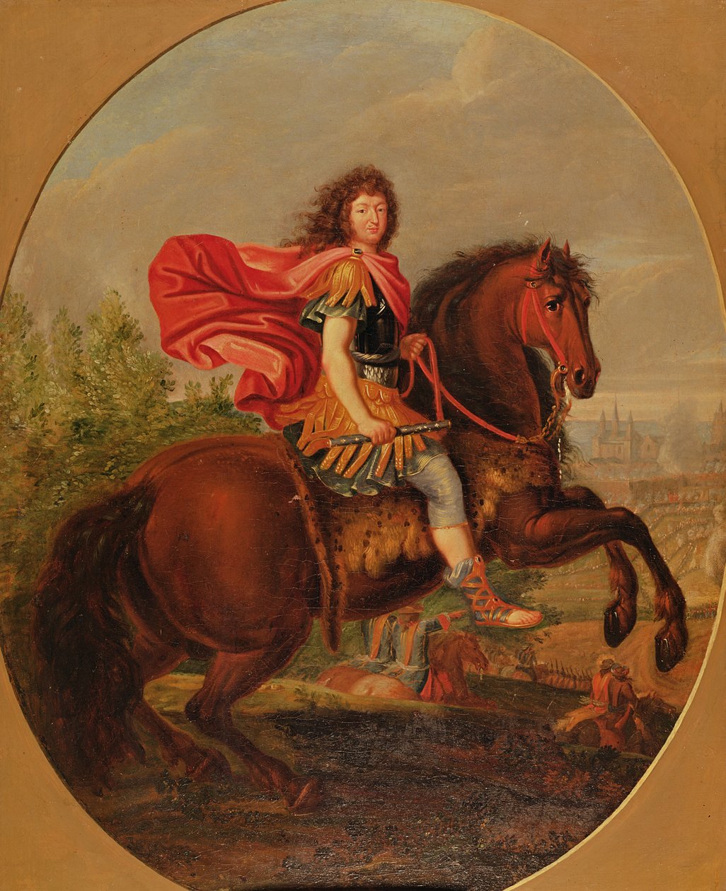 Rytterportræt af Louis XIV af Jean Baptiste Martin