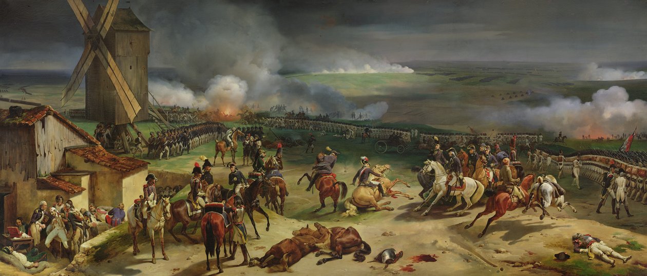 Slaget ved Valmy, 20. september 1792, 1835 af Jean Baptiste Mauzaisse