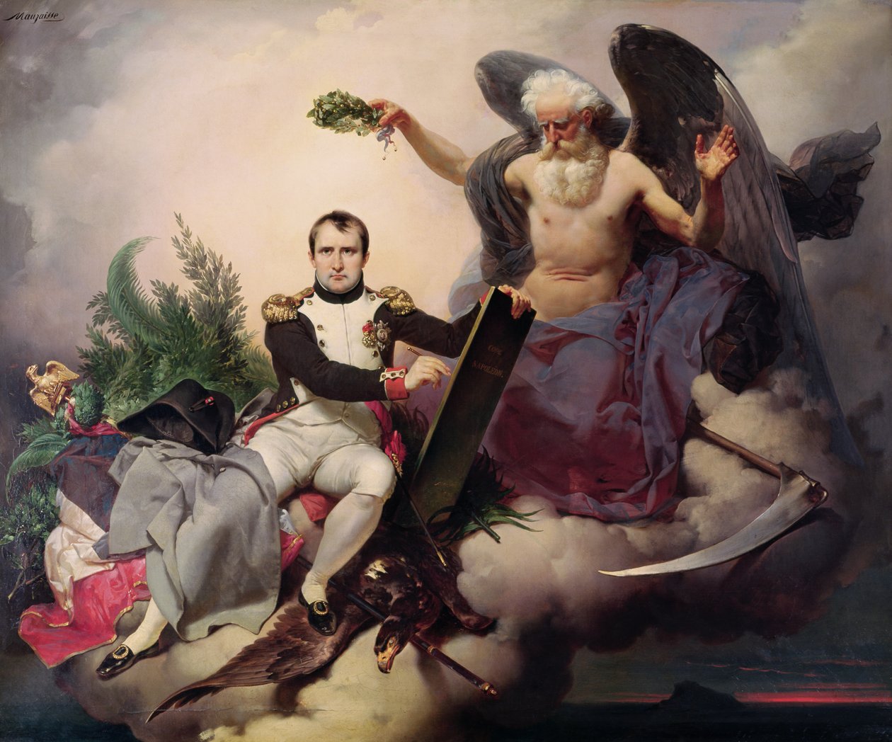 Napoleon (1769-1821) Kronet af tiden før 1833 af Jean Baptiste Mauzaisse