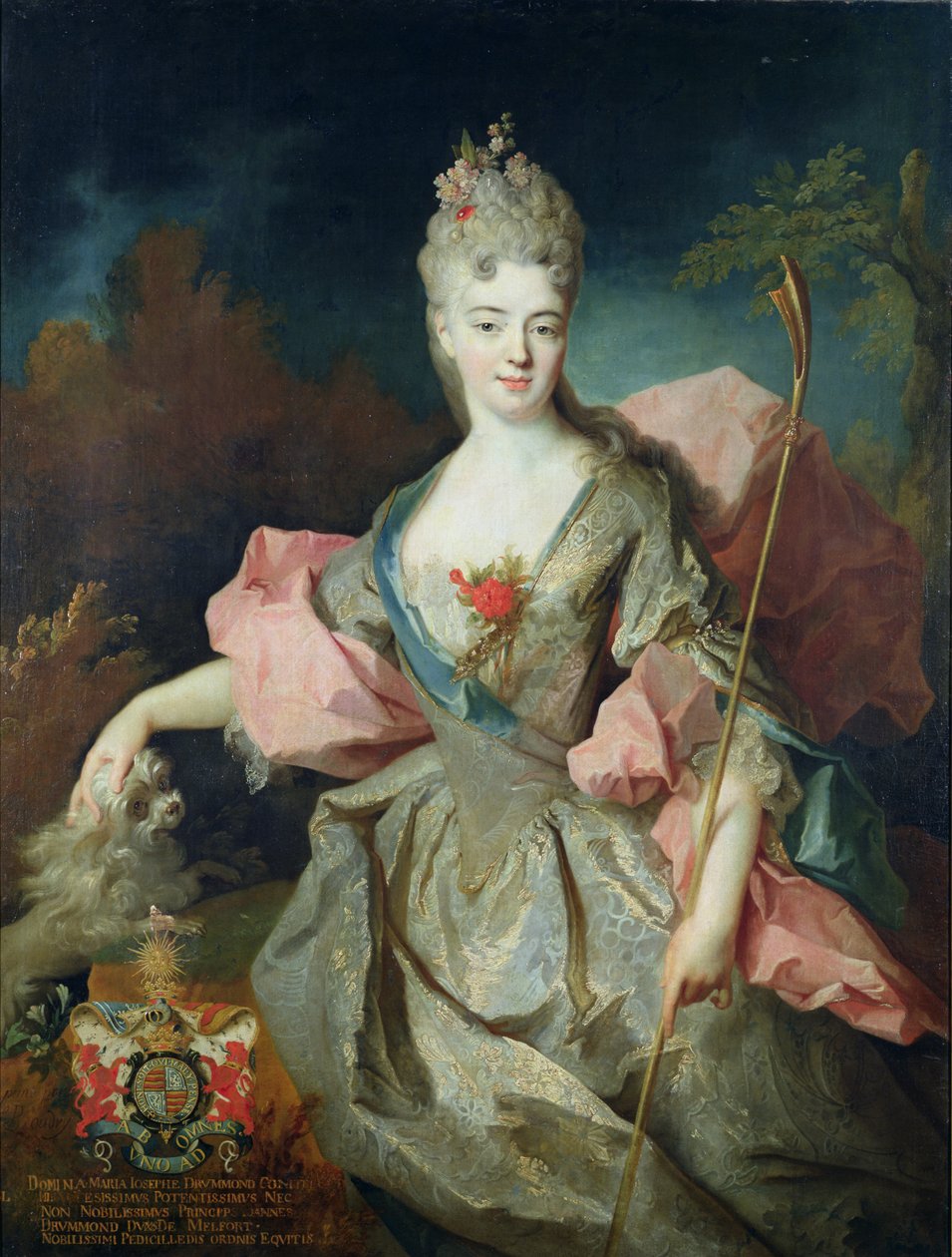 Lady Mary Josephine Drummond, grevinde af Castelblanco, ca. 1708 af Jean Baptiste Oudry