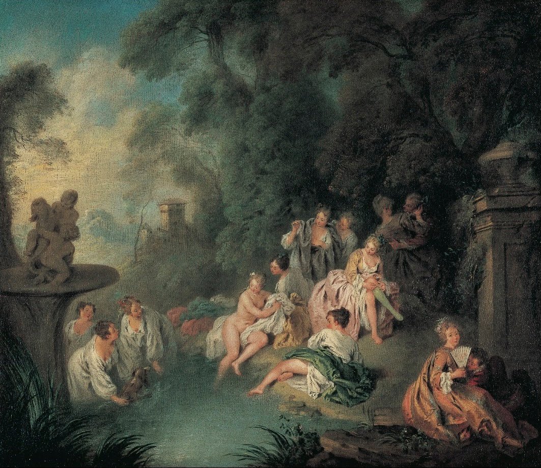 Badegæster af Jean Baptiste Pater