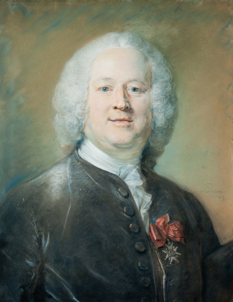 Portræt af John Towneley, 1749 (pastel på papir) af Jean Baptiste Perronneau