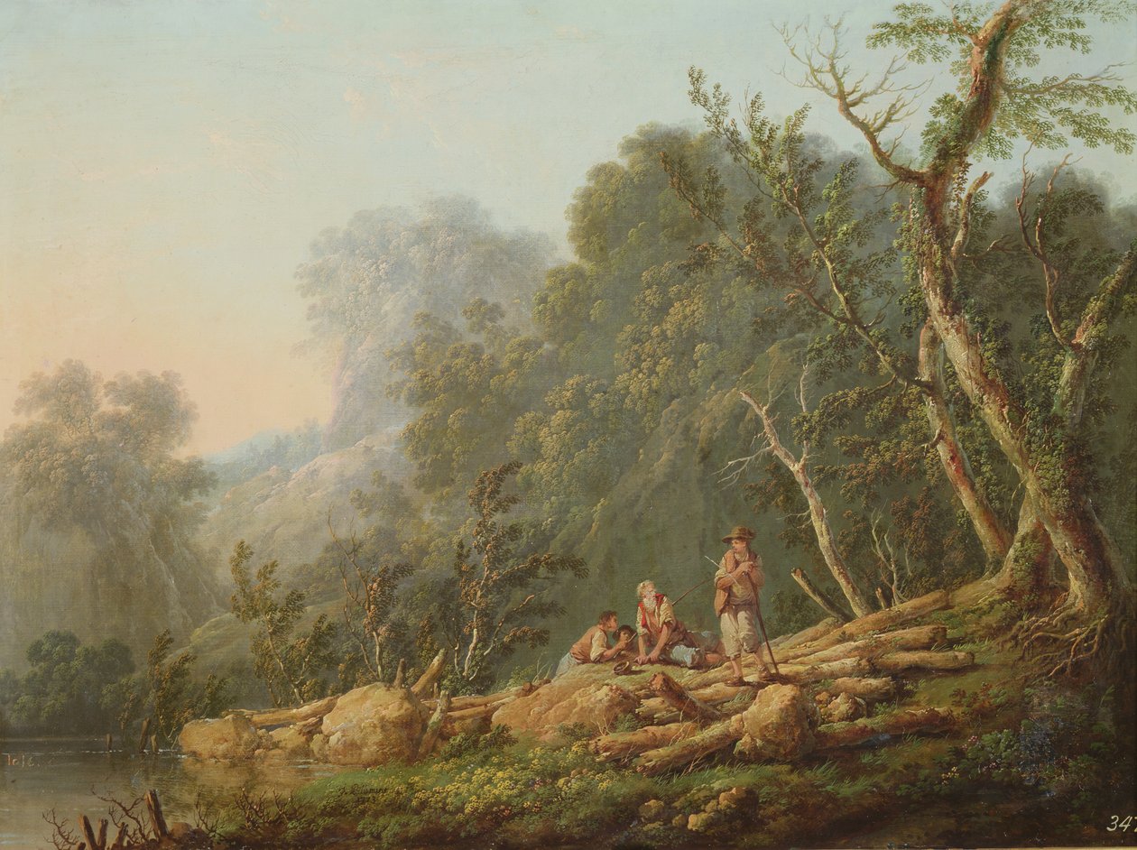 Landskab, 1773 af Jean Baptiste Pillement
