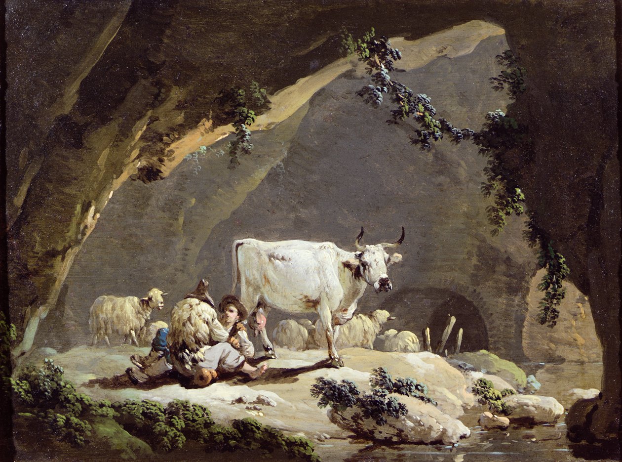 Drikkestedet af Jean Baptiste Pillement