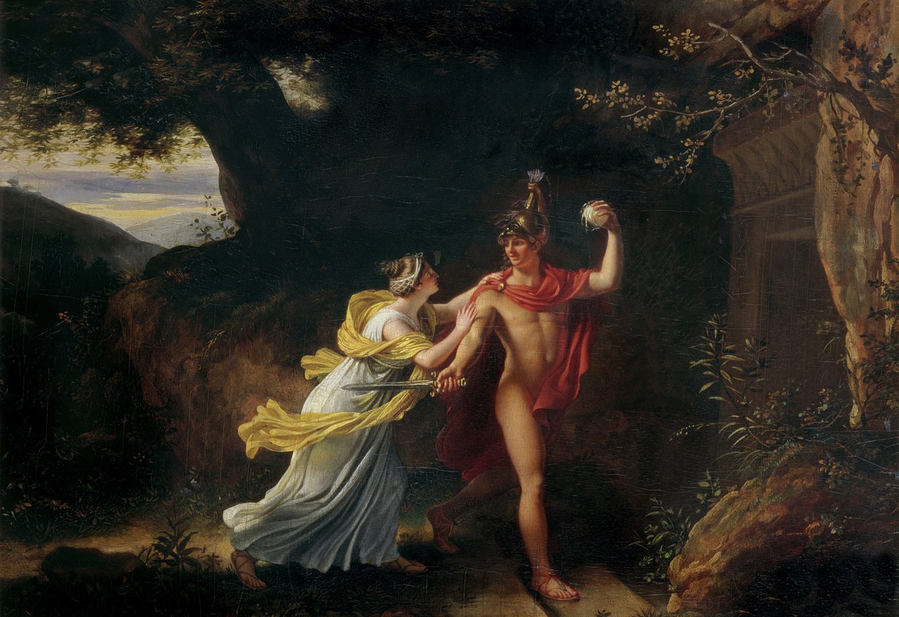 Ariadne og Theseus, af Jean Baptiste Regnault