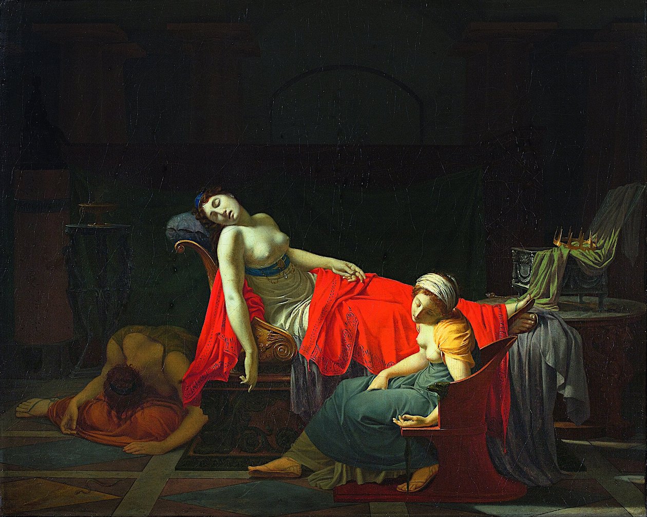 Cleopatras død af Jean Baptiste Regnault