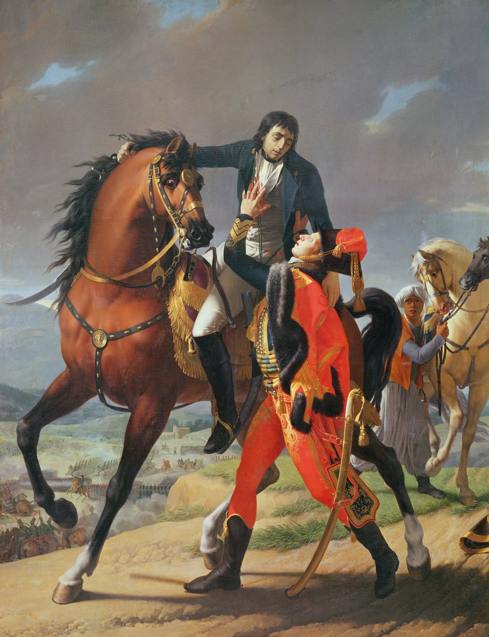 General Desaix (1768-1800) død i slaget ved Marengo, 14. juni 1800 af Jean Baptiste Regnault