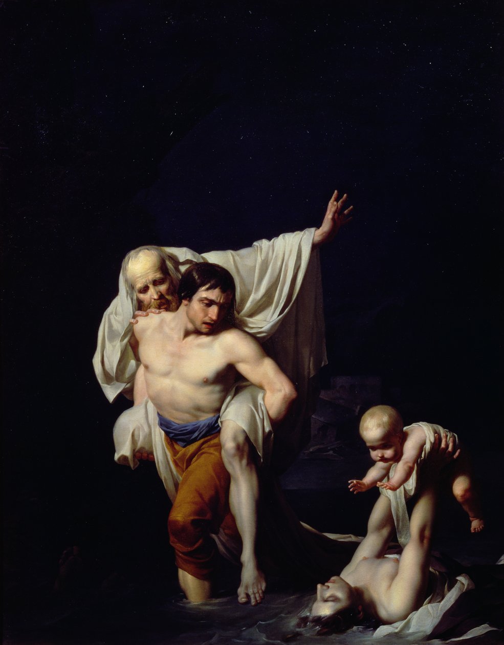 Syndfloden, ca. 1789 af Jean Baptiste Regnault