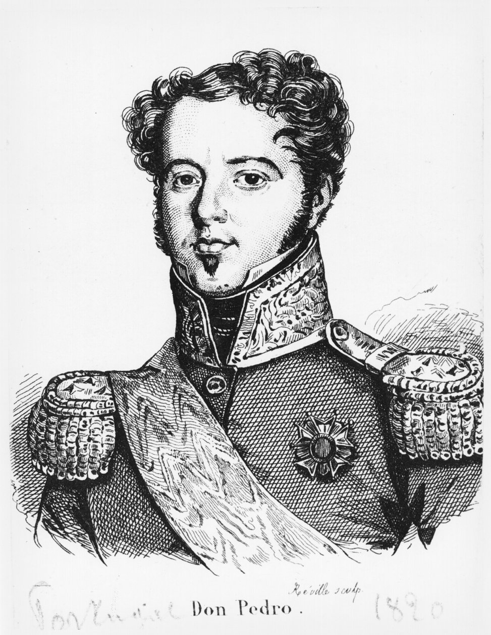 Pedro I (1798-1834) kejser af Brasilien, ca. 1820 af Jean Baptiste Reville