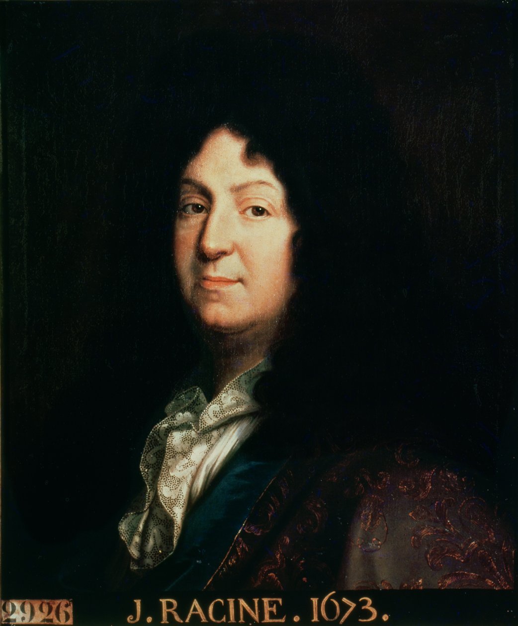 Portræt af Jean Racine (1639-99) kopi af en original fra 1673, 1698 af Jean Baptiste Santerre