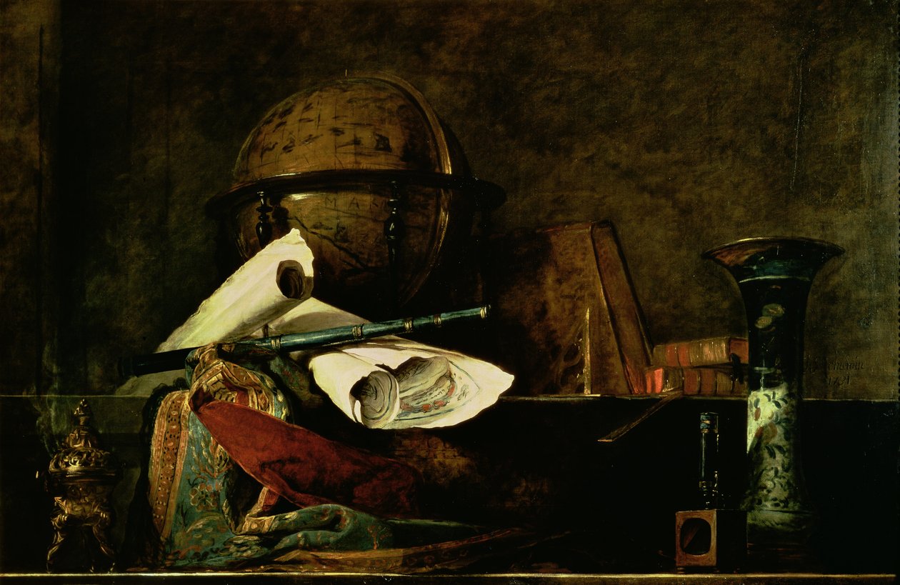 Allegori af Videnskab af Jean Baptiste Simeon Chardin