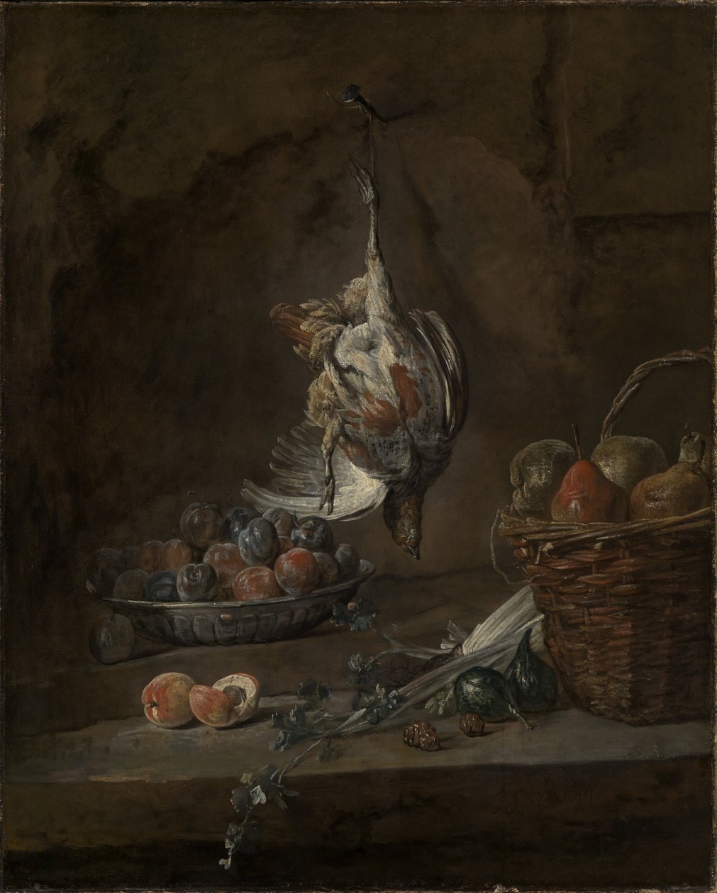 Stilleben med død fasan af Jean Baptiste Simeon Chardin