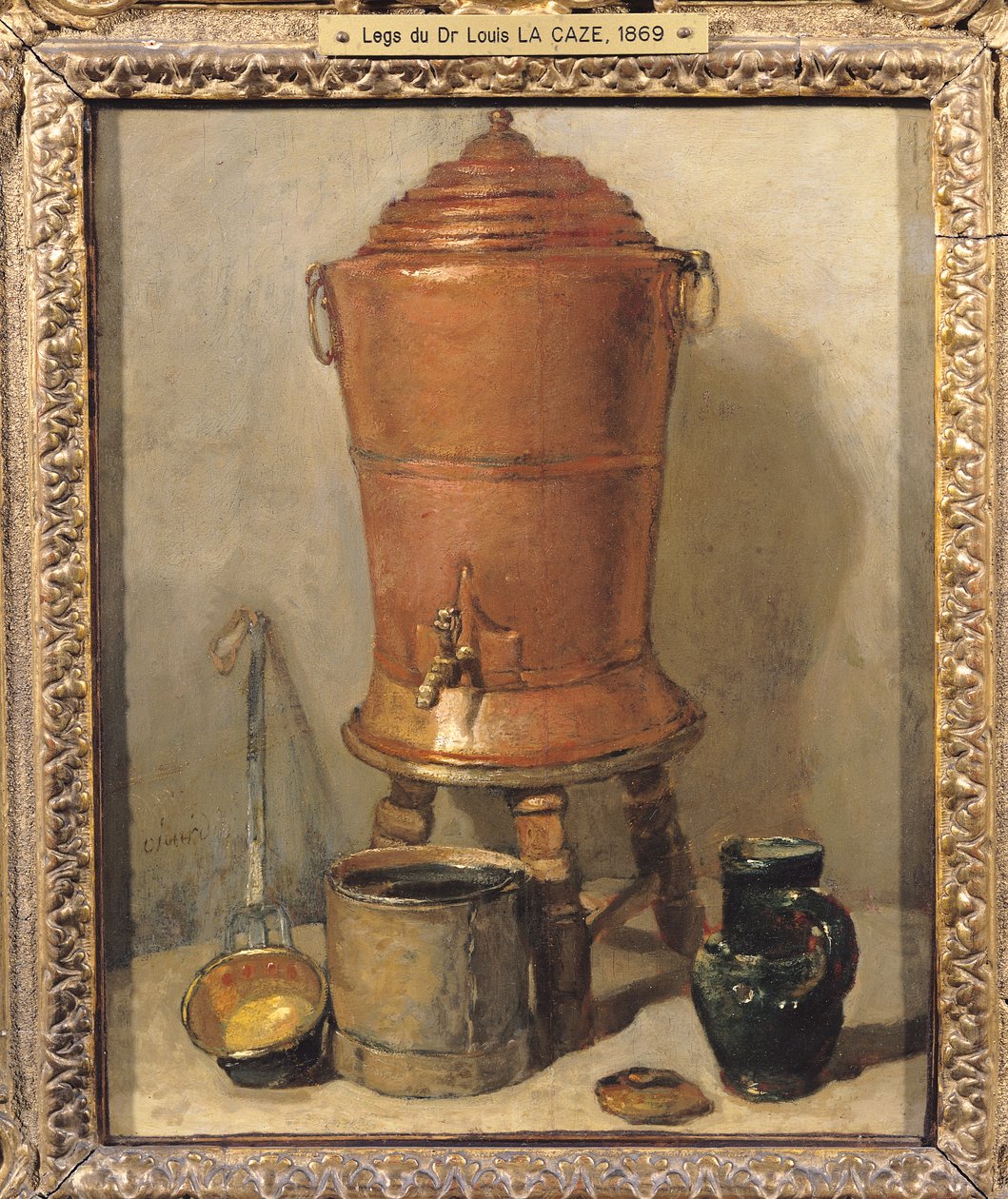 Kobberdrikkefontænen, c.1733-34 af Jean Baptiste Simeon Chardin