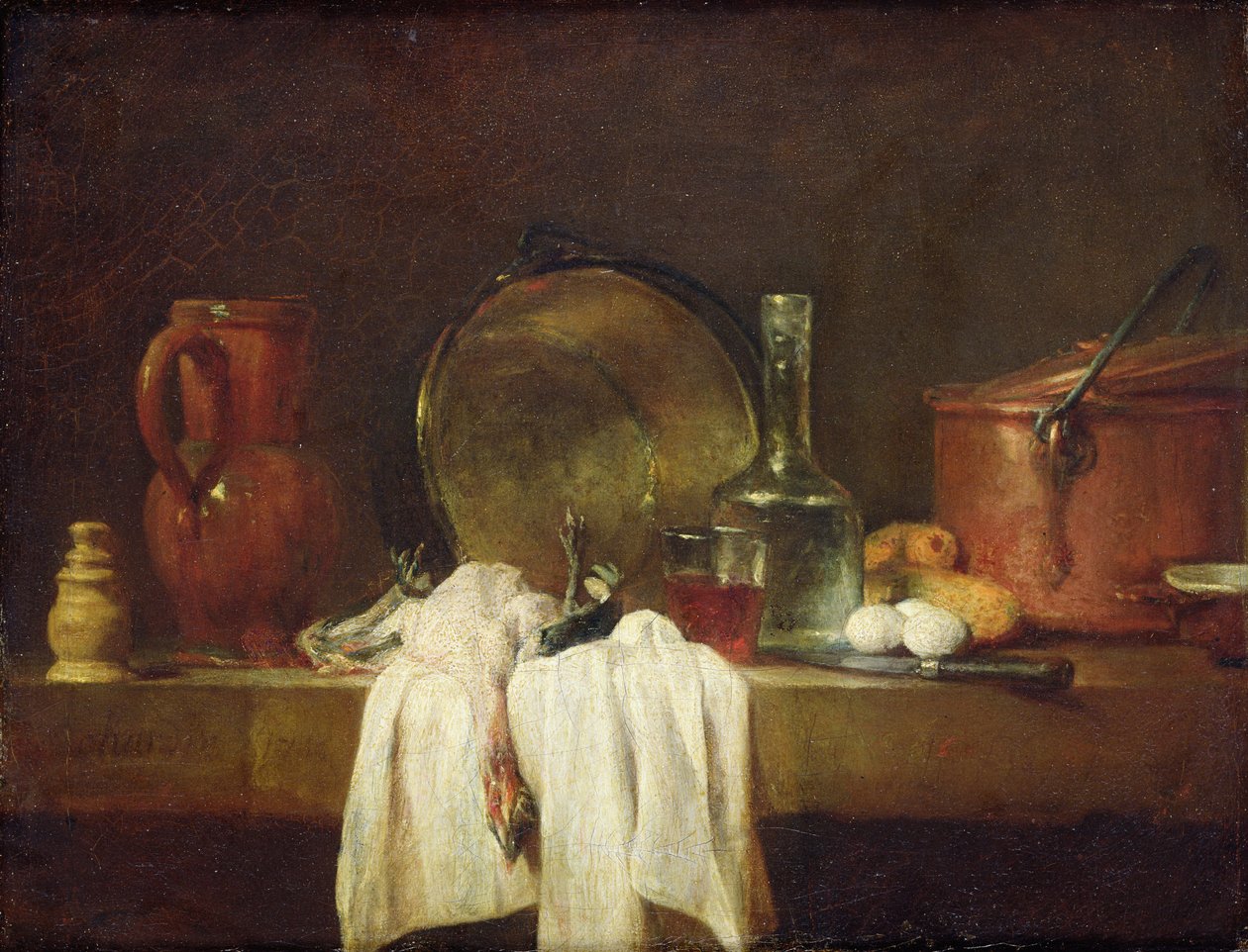 Køkkenbordet af Jean Baptiste Simeon Chardin