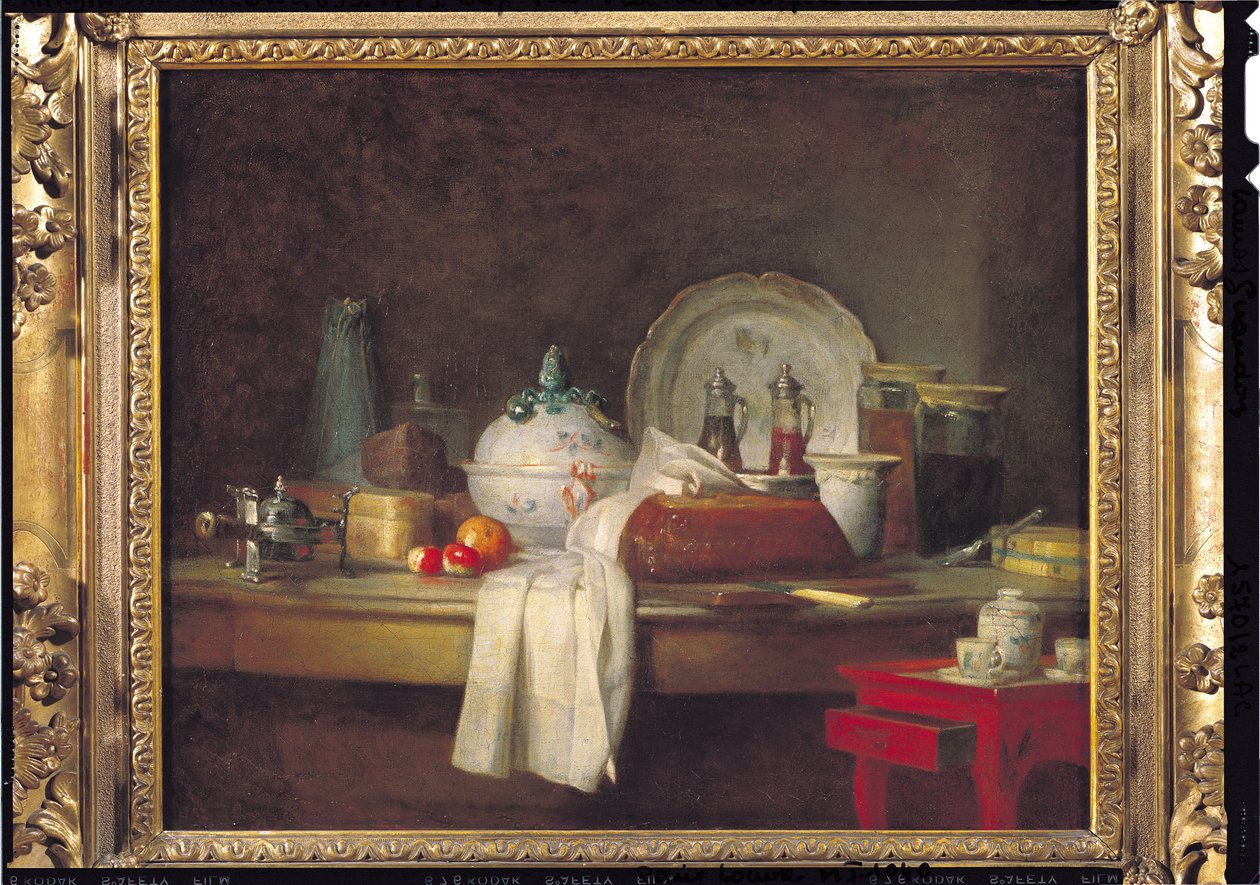 Officerernes messe eller resterne af en frokost, 1763 af Jean Baptiste Simeon Chardin