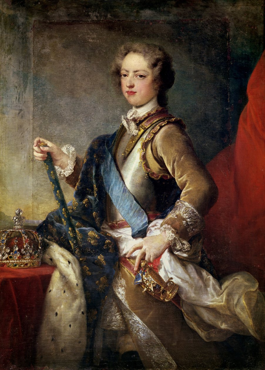 Ludvig XV (1710-74) 15 år gammel efter 1725 af Jean Baptiste van Loo
