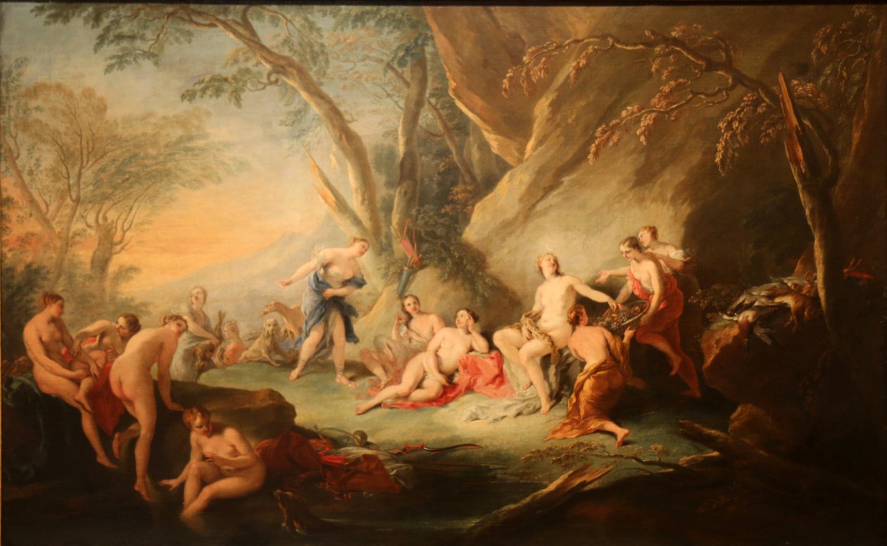 Dianes bad. af Jean Baptiste van Loo