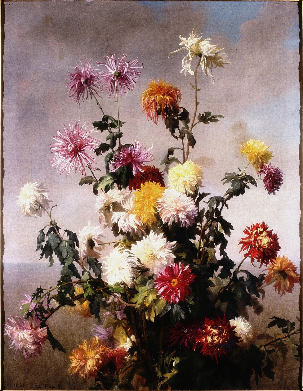 Studie af blomster af Jean Benner